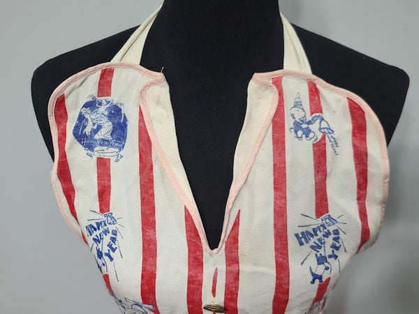 Novelty Print Happy New Year Vest