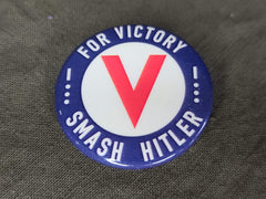 Repro "For Victory Smash Hitler" Pinback Button