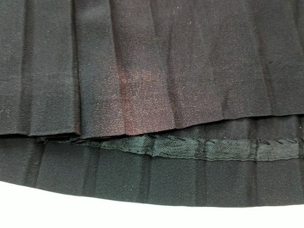 Black Rayon Dress with Peplum <br> (B-43" W-32" H-42")