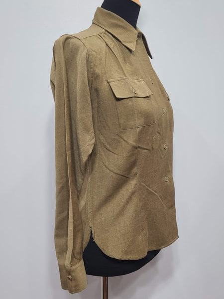 Women's OD Wool Blouse (Officer's?) <br> (B-39" W-34.5")