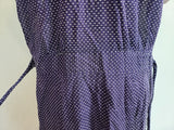 Blue Polka Dot Dress with Ties <br> (B-43" W-36" B-43")