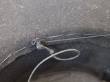 Black Wool Felt Tilt Hat with Netting