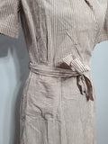 ANC Seersucker Hospital Dress and Cap <br> (B-36" W-28" H-38")