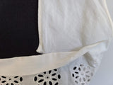 White Sleeveless Eyelet Blouse from Germany <br> (B-37" W-34.5")