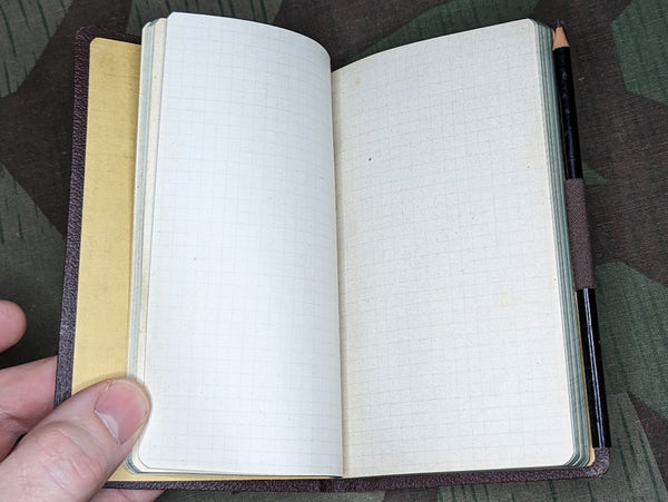 Original German Graph Paper Notebook w/ Pencil