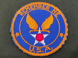 Army Air Corps "Remember Me" Sweetheart Patch Mirror in Envelope