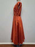 Orange Sleeveless Dress <br> (B-35" W-26.5")