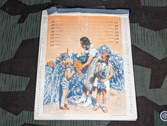 Partial 1939 Calendar Coffee Advertising