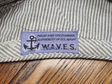 Navy WAVES Seersucker Garrison Cap (Size 22)