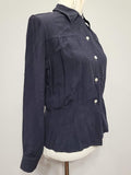WAVES Navy Blue Blouse <br> (B-39" W-33")