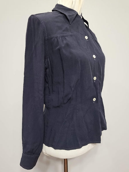 WAVES Navy Blue Blouse <br> (B-39" W-33")
