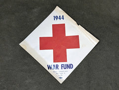 1944 Red Cross War Fund Window Sticker