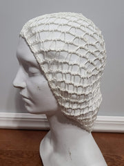 Snood Hair Net - White