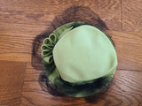 Green Tilt Hat with Black Netting