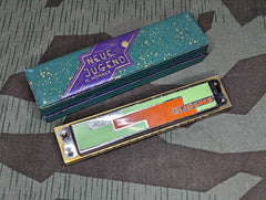 Neue Jugend Orange/Green Harmonica  in C