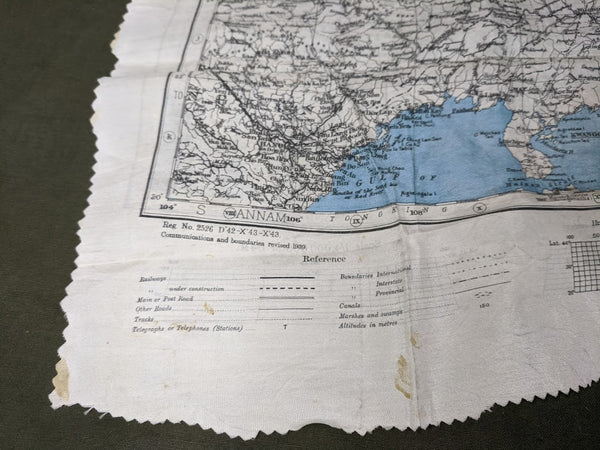 Original Silk Map of China