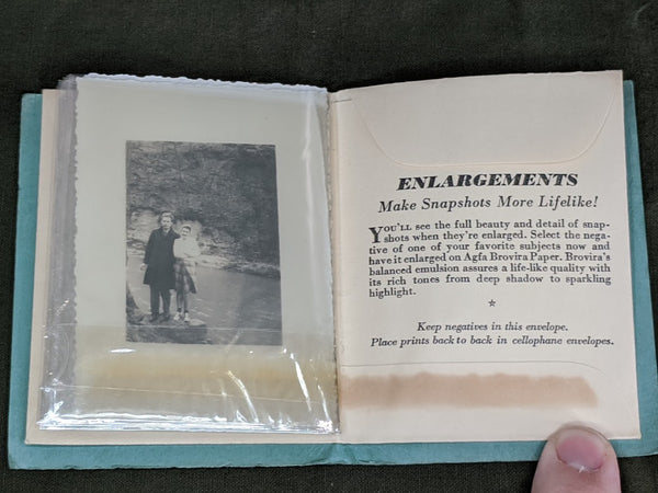 1939 US Agfa Snapfolio Mini Photo Album