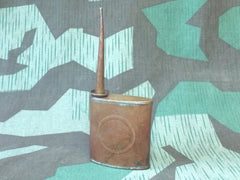 Period Brass Oil Bottle "Oel"