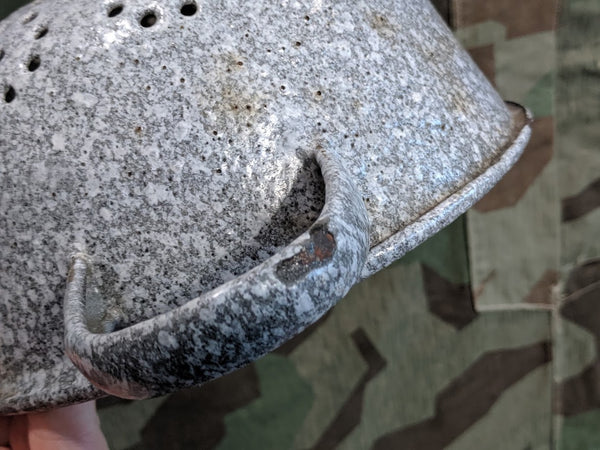 German Helmet made into a Strainer