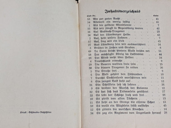 Arbeitsfront Song Book
