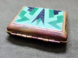 Small Green Art Deco Compact Annette