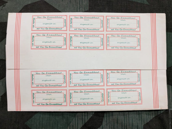 Original Vau-Ge Cellophane for Canning (Lot of 5)