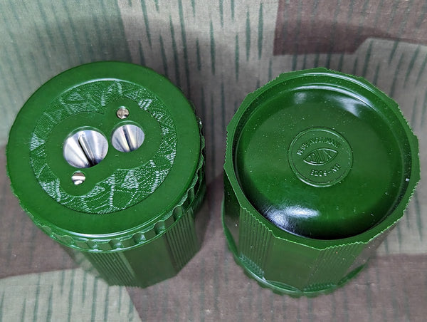 Reproduction Green Bakelite Double Pencil Sharpener