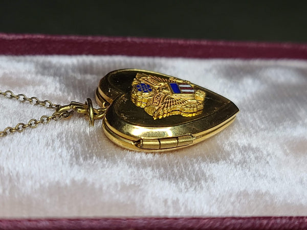US Army Sweetheart Locket in Original Box