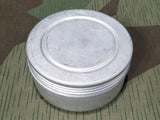 1940 Aluminum Butter Dish w/ Glass Insert