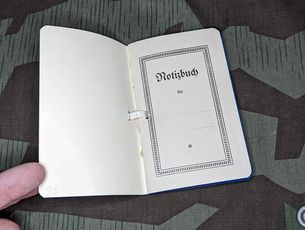 Small Black German Notebook