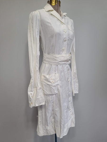 NNC Navy Nurse White Indoor Uniform Dress (Named) <br> (B-34" W-25.5" H-32.5")