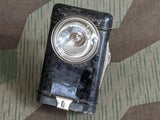 Original WWII German Flashlight w/ Wire Button Loop