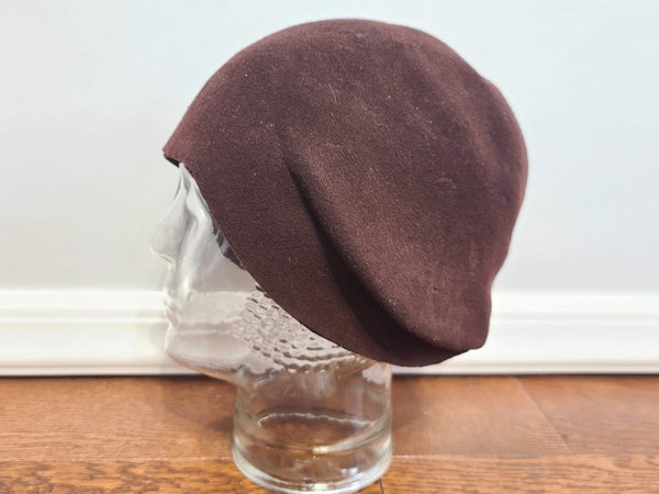 1920s Brown Cloche Hat