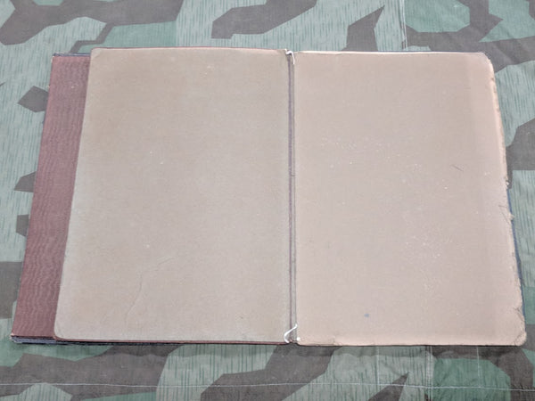Leather Desk Blotter with Embossed Ship