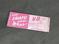 SNAFU VD Matchbook