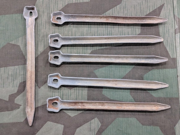 Steel Zeltbahn Pegs No Markings (Set of 6)