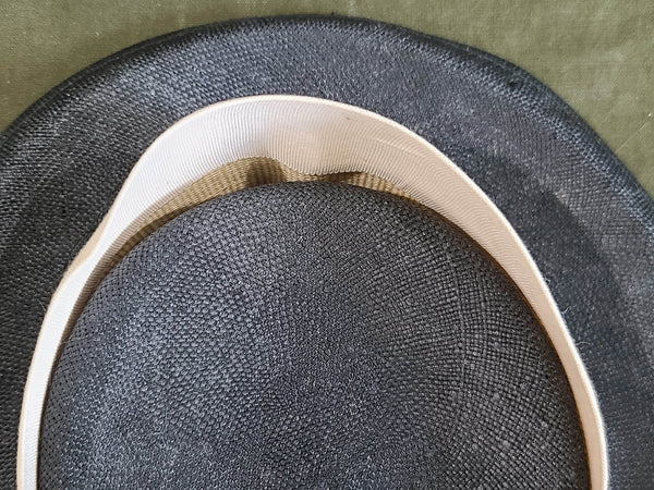 Black and White Tilt Hat