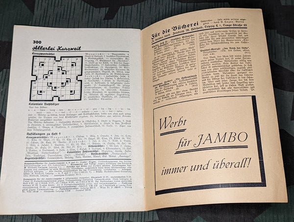 Jambo Oktober 1936 Colonial Young German Magazine
