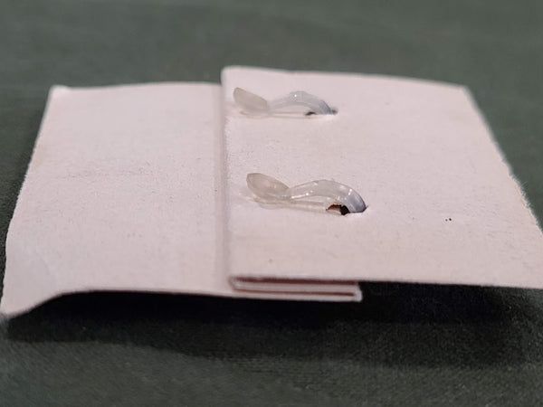 Navy Insignia Clip-On Earrings