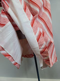 German Red and White Striped Dress <br> (B-34" W-26" H-37")