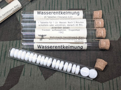 Reproduction Wasserentkeimung Tablet Tube