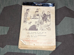 Half of a 1941 Temmler Werke Calendar Pervitin