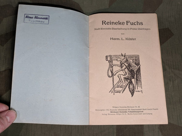 Reineke Fuchs Book KDF DAF NS Gemeinschaft