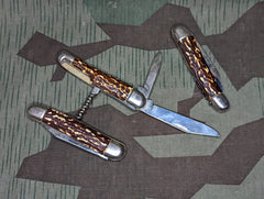 Original Faux Stag Horn Pocket Knife