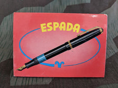 Vintage German Espada Pen Advertisement Small Sign