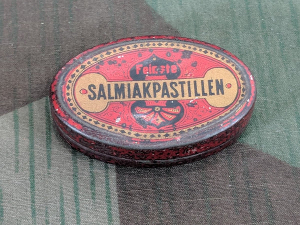 Vintage Pre-WWII German 1920s Small Salmiakpastillen Tin