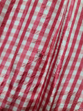 Red and White Checkered Dress (as-is) <br> (B-37" W-29" H-42")