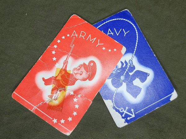 Army & Navy Playing Cards WWII
