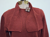 Dark Red Knit Sweater and Skirt Set <br> (B-42" W-24"-30" H-42")