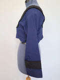 Blue German Traditional Dirndl Blouse <br> (B-42" W-37")